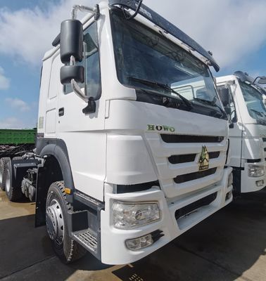 Tractor certificado ECE 371HOWO con depósito de combustible de 1000L y asiento de suspensión aerodinámica Económico
