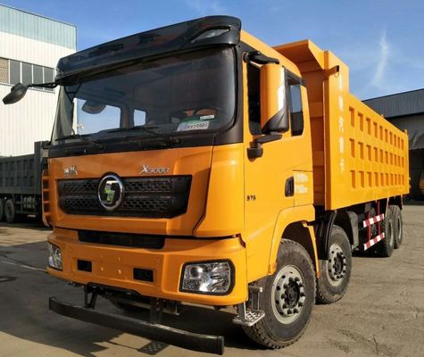 Color personalizado 6X4 camión de basura Asistencia de energía hidráulica y material de caja de carga de acero al carbono