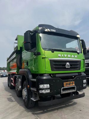 Camión de descarga usado de 440 caballos de fuerza 8X4 con capacidad de carga de 7,2 metros y cabina de aire acondicionado