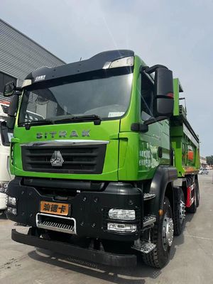Camión de descarga usado de 440 caballos de fuerza 8X4 con capacidad de carga de 7,2 metros y cabina de aire acondicionado