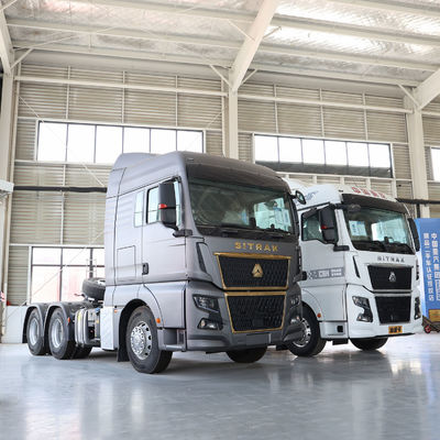 6 meses Servicio postventa Tractor de GNC de 480 CV con asiento de suspensión aérea 1000L Tanque de combustible