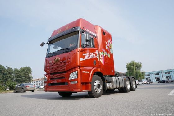 Transmisión manual y tanque de combustible de 400L Tractor de carga pesada de 420 CV con remolque