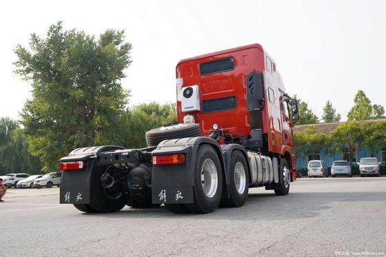 Transmisión manual y tanque de combustible de 400L Tractor de carga pesada de 420 CV con remolque