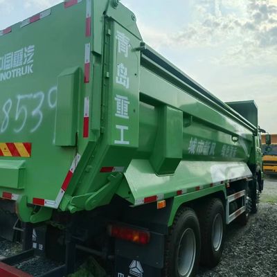 Transmisión manual 6×4 Usado HOWO Chasis Sinotruk Camión de descarga con operación flexible