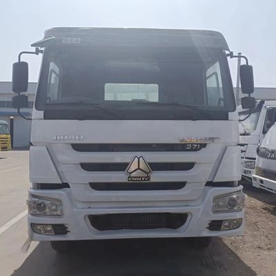 Durable HOWO 371 camión de basura para la construcción 6.8x2.5x3.8m 30 días de garantía de devolución de dinero