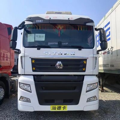Camión de tracción de GNC de 480 CV con silla de suspensión aerodinámica con capacidad del motor &gt; 8L y tanque de combustible &gt; 400L