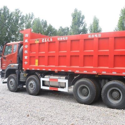Camión de descarga 8x4 de alta potencia con chasis Sinotruk y dirección asistida hidráulica