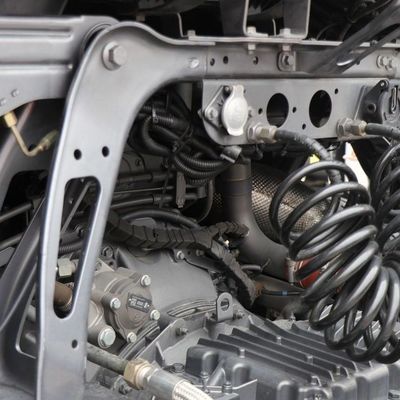 Camión pesado de dirección hidráulica asistida por motor con tanque grande