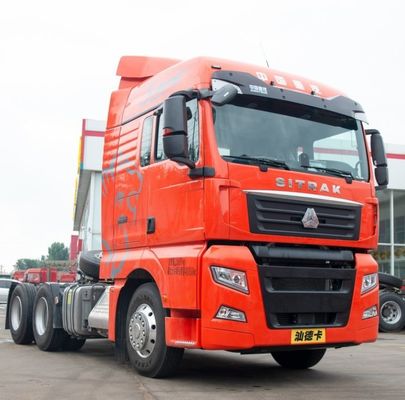 Tractor Sitrak 6X4 certificado ISO con depósito de combustible y dirección asistida hidráulica