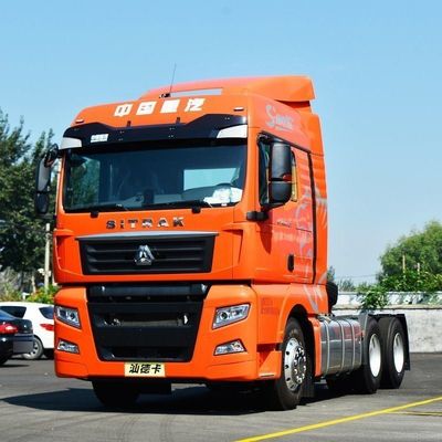 Silla de suspensión aérea equipada HOWO CNG de carga pesada camión tractor para el transporte de semirremolques