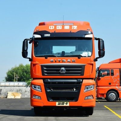 Silla de suspensión aérea equipada HOWO CNG de carga pesada camión tractor para el transporte de semirremolques
