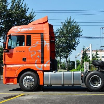 Silla de suspensión aérea equipada HOWO CNG de carga pesada camión tractor para el transporte de semirremolques