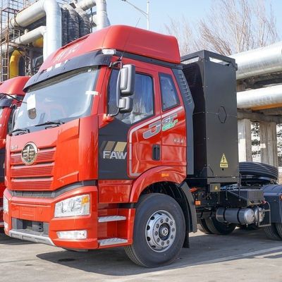 FAW Jiefang J6p camión pesado 6X4 tractor de intercambio eléctrico puro con 12 engranajes manuales