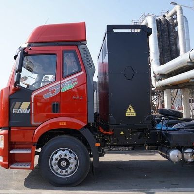 Disposición eléctrica FAW Jiefang J6p 6X4 Tractor eléctrico puro 12 velocidades engranaje manual