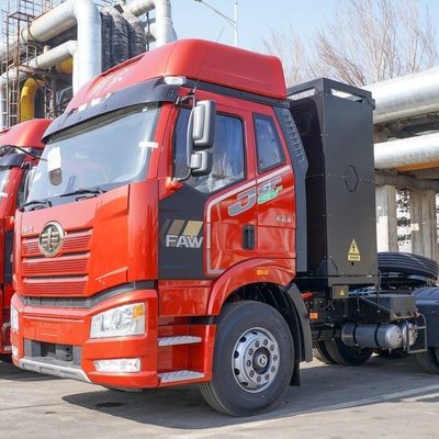 Disposición eléctrica FAW Jiefang J6p 6X4 Tractor eléctrico puro 12 velocidades engranaje manual