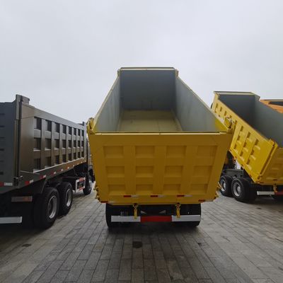 Hovo 6X4 LHD camión de descarga usado con dirección hidráulica asistida y neumáticos sin tubos