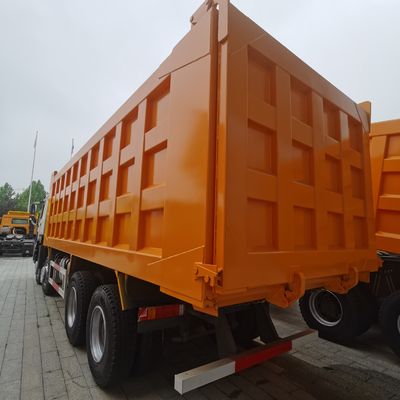 Tractor sinotruck de trabajo pesado con asiento de suspensión aérea y caja de carga de acero al carbono