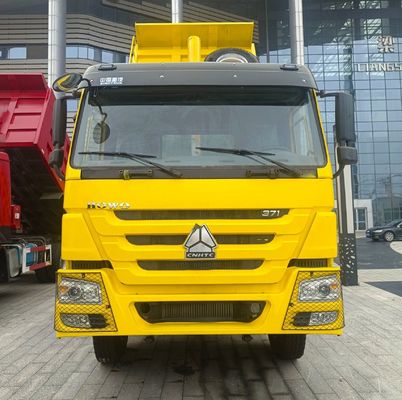 Sinotruk Chasis Haowo 371 camión de descarga con neumáticos y asistencia de potencia personalizada