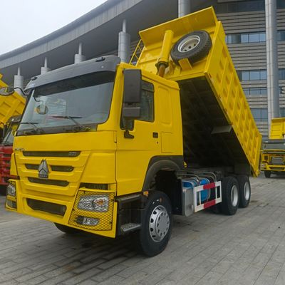 Sinotruk Chasis Haowo 371 camión de descarga con neumáticos y asistencia de potencia personalizada