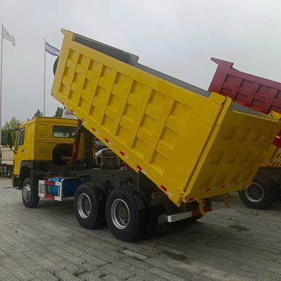 Sinotruk Chasis Haowo 371 camión de descarga con neumáticos y asistencia de potencia personalizada