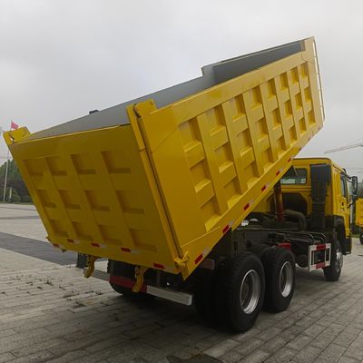 Sinotruk Chasis Haowo 371 camión de descarga con neumáticos y asistencia de potencia personalizada