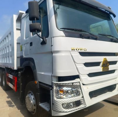 Transmisión manual 6X4 camión de descarga con dirección hidráulica y neumáticos de ayuda de potencia
