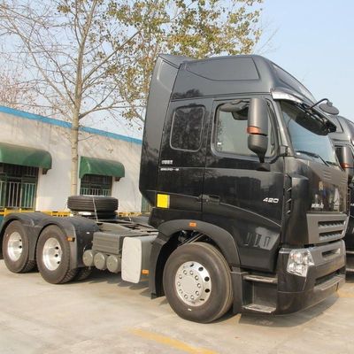 6x4 rueda motriz Shacman 420HP Suspensión aérea del asiento Vehículo de remolque para camiones de semirremolques