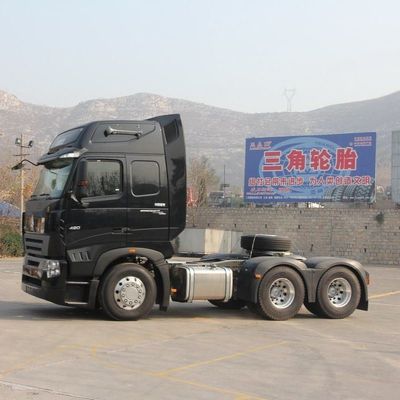 6x4 rueda motriz Shacman 420HP Suspensión aérea del asiento Vehículo de remolque para camiones de semirremolques