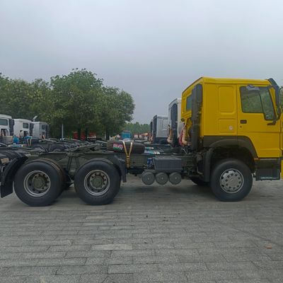 US 371 camión tractor duradero HOWO 6X4 con diseño de neumáticos sin tubos y tanque de combustible de 400L