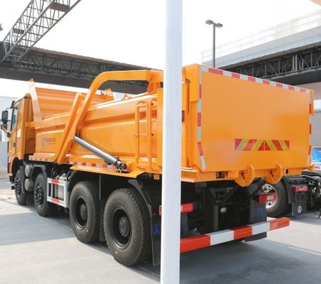 320HP Shacman 8X4 camión de segunda mano con dirección hidráulica y neumáticos