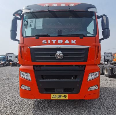 Usado 480HP ZZ4257N3247E1H remolque con remolque camión distribuidor con tanque de combustible de 600L Usado
