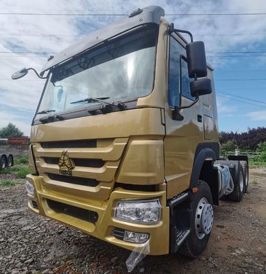 Tractor de camión diésel HOWO de alta capacidad con tanque de combustible de 1000L y asiento de suspensión de aire