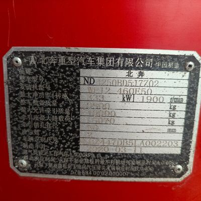 Camión de transporte Beiben 6X4 de 500 CV con sistema de dirección hidráulica personalizado