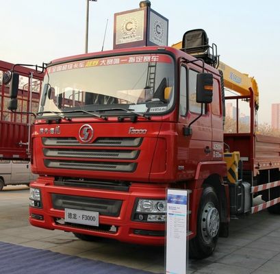Grúa montada en camión de 10 toneladas y 12 toneladas con diseño plegable y capacidad de carga de 10245x2496x3450m
