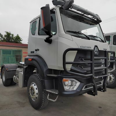 Camión tractor Sinotruk de segunda mano con caja de carga de acero al carbono en buenas condiciones