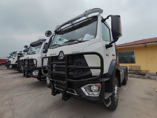 Camión tractor Sinotruk de segunda mano con caja de carga de acero al carbono en buenas condiciones