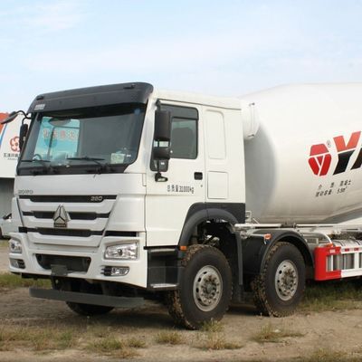 ZZ1257N3647N1 8x4 Camión Sinotruk usado HOWO 380 HP Mezclador de hormigón con alta durabilidad