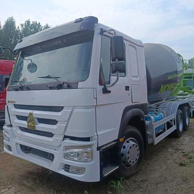 12m3 380HP Camión de mezcla de hormigón automático de 6X4 de trabajo pesado con caja de carga de neumáticos y acero al carbono