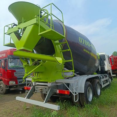 12m3 380HP Camión de mezcla de hormigón automático de 6X4 de trabajo pesado con caja de carga de neumáticos y acero al carbono