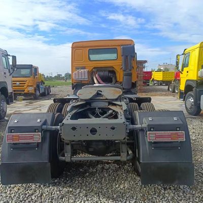 Grupo nacional de camiones pesados Haowo Tractor de transporte de segunda mano Motor de camión &gt; 8L
