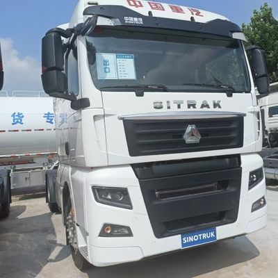 Tractor de GNC de trabajo pesado y camión de suspensión aérea de 600L con depósito de combustible para remolque de semirremolque