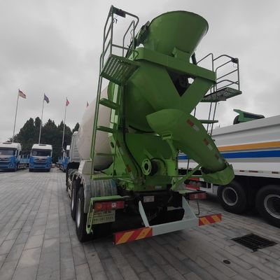 Sistema de dirección hidráulico Camión de mezcla de construcción de trabajo pesado con neumático y agitador