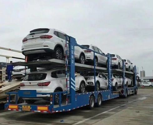Semirremolque para maíz cacahuetes Trigo Carbón Minerales Auto descarga Transporte de granos