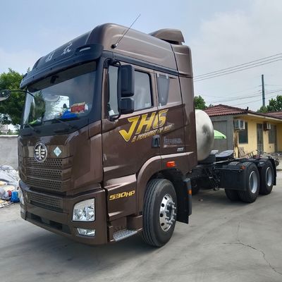 Dirección hidráulica de segunda mano Jh6 Camión de transporte 6X4/8X4 10/12 Cabeza de remolque de ruedas