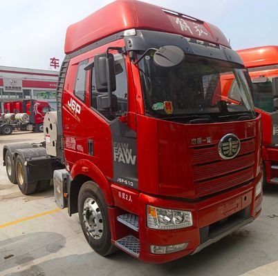 510 HP FAW Jiefang J6p Gas 6X4 y 6X2 camiones de transporte de tracción 7.40m * 2.55m * 3.76m