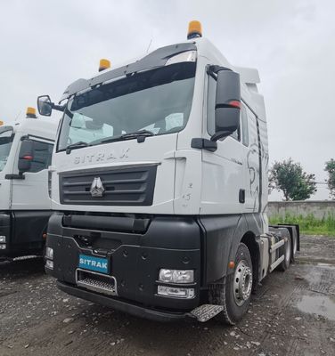 Capacidad Transmisión manual Sinotruk Sitrak Tractor de GNC para transporte de larga distancia