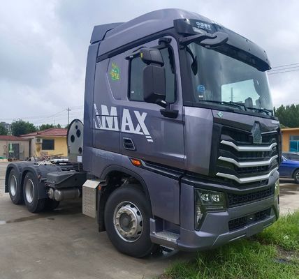 6x4 Capacidad de carga 31-40t HOWO Gas LNG540HP Transporte de camión de tracción con transmisión automática